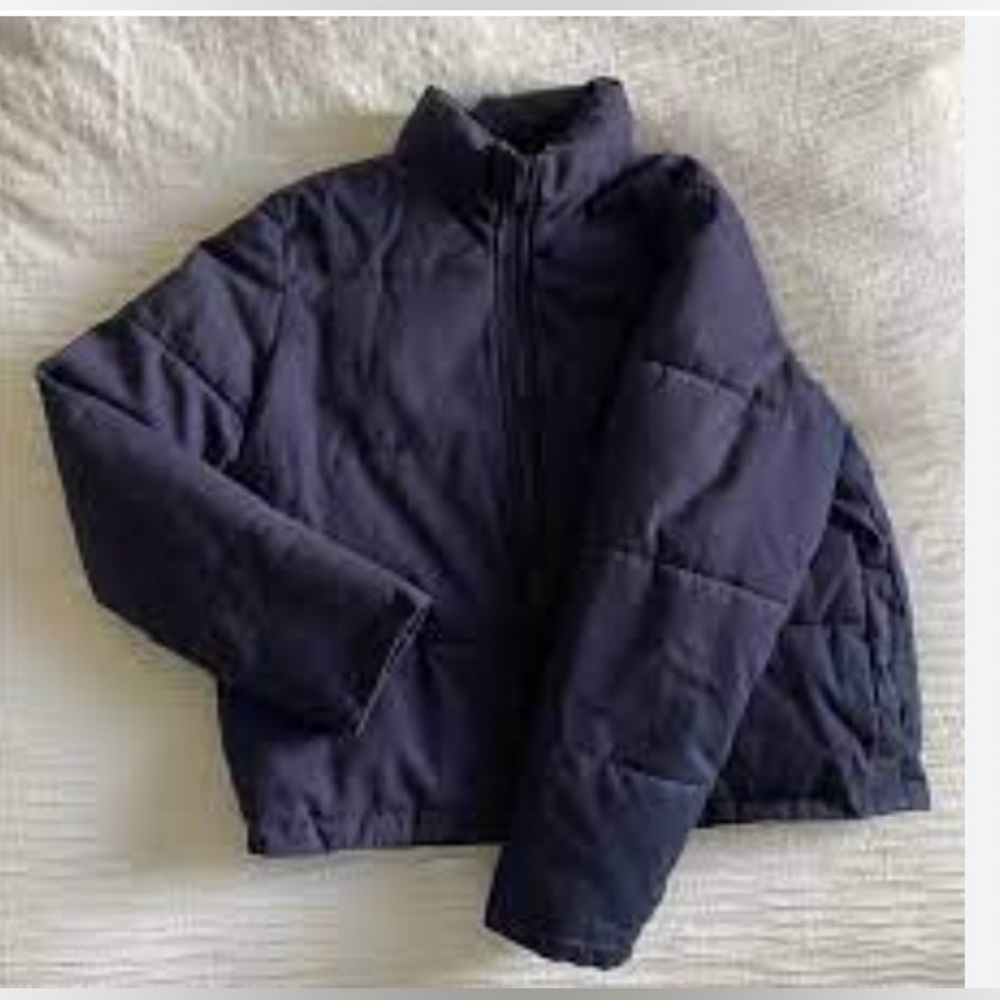 Brandy Melville Cropped Puffer Jacket Gem